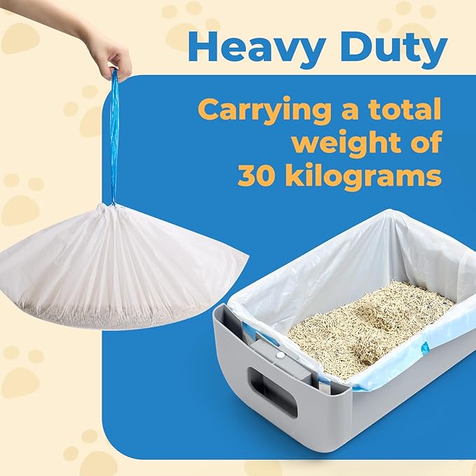 Compatible Trash Bags for Self Cleaning Litter Box – Leak-Proof Durable Waste Bags for Multiple Cats – Large Capacity, Odor Control, Recyclable