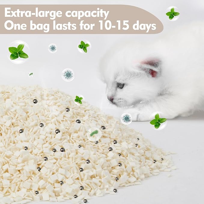 Sukh 14oz Cat Litter Deodorizer - Cat Litter Deodorizer Beads Fragrance Free Litter Box Odor Eliminator Keeps the Air Around Your Cat's Litter Box Fresh Easy to Apply Physical Deodorization