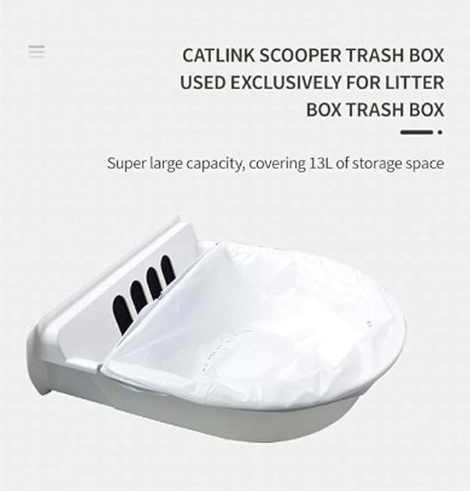 80 Pack CATLINK Trash Bags, for Automatic Cat Litter Box for SCOOPER YOUNG & SCOOPER LUXURY PRO Not Suitable for SCOOPER SE