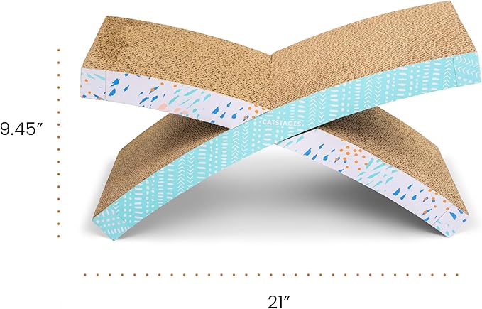 Catstages Easy Life Hammock Corrugated Cat Scratcher with Catnip