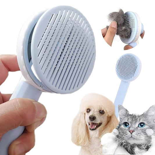 Cat Grooming Brush - Cat Brush for Shedding, Cat Dog Bath Brush Dog Shedding Brush, Hair Cleaner Brush Cat Brushes for Indoor Cats Shedding, Cat Comb Pet Brush Dog Brush for Long Haired Dogs and Cats