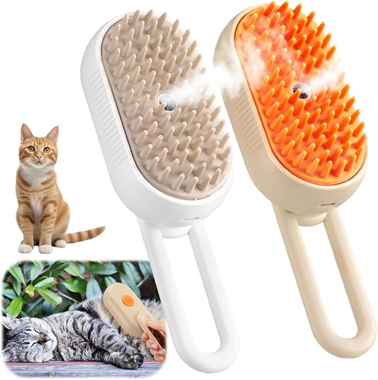 Multifunctional 3-in-1 Grooming Brush: Steam, Deshedding, and Massage for Cats and Dogs (Folding)