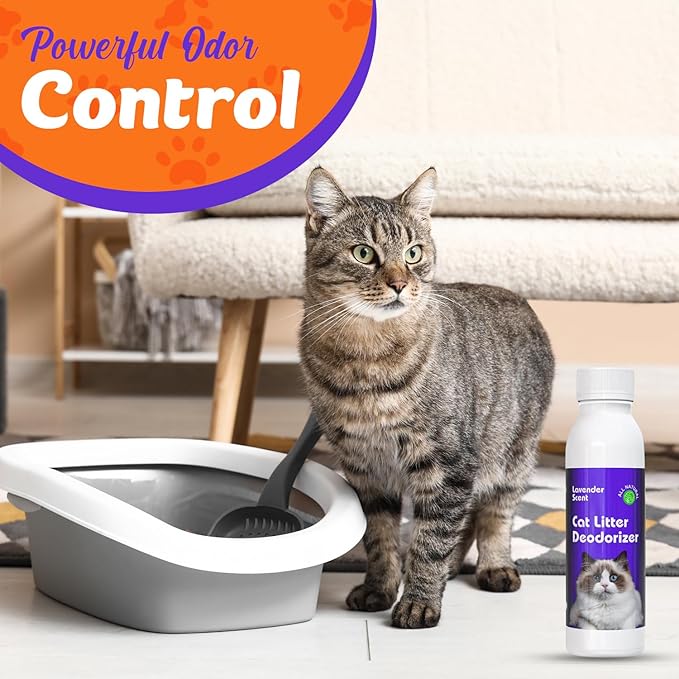 Cat Litter Deodorizer (Lavender Scent) - Soothing for Felines