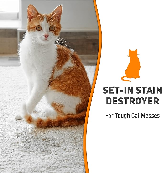 Nature's Miracle Just for Cats Oxy Stain and Odor Remover RED 128 Fl Oz (Pack of 1)