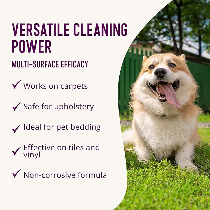 Health Extension Eliminate Enzymatic Stain & Odor Remover, 32 Oz - Natural Ingredients, Safe for Pets & People, Effective on Carpets, Hard Floors, and Pet Bedding