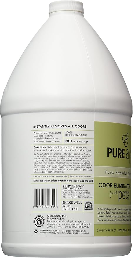 – All-Natural Plant-Based Pet Odor Eliminator – Pure, Powerful, and Completely Safe – 1 Gallon