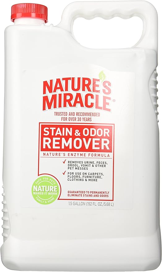 Nature's Miracle Pet Stain and Odor Remover, 1-1/2-Gallon