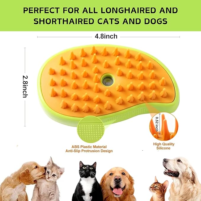 Cat steam brush,Cat brushes for indoor cats, Steam brush for cats, Dog brush for shedding,Misty brush cat, Steamy cat brush, Cat grooming supplies, Cat brush with steam, Cat brush for shedding, Gato
