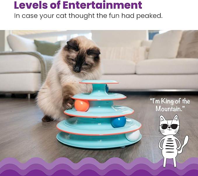 Catstages Chase Meowtain Interactive 4-Tier Cat Track Toy