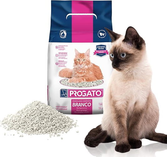Premium Natural Cat Litter, 100% Natural Diatomaceous Earth Non-Clumping Cat Litter, 21+ Day Odor Control, Lightweight, Chemical and Dye Free