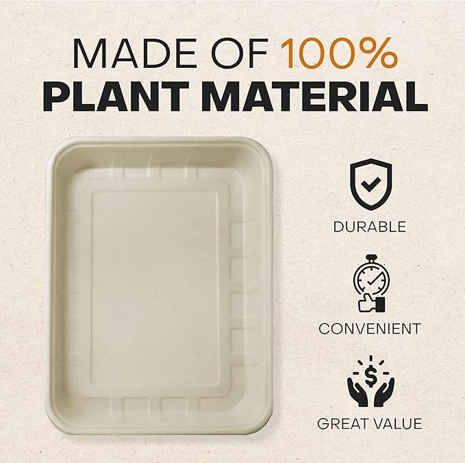 Disposable Litter Box, Nature-Conscious Pan, Mobile Pet Tray, Travel Must-Have. Set of 5 Boxes, 16.5 x 12.5 x 2 in