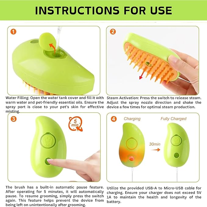 Cat steam brush,Cat brushes for indoor cats, Steam brush for cats, Dog brush for shedding,Misty brush cat, Steamy cat brush, Cat grooming supplies, Cat brush with steam, Cat brush for shedding, Gato