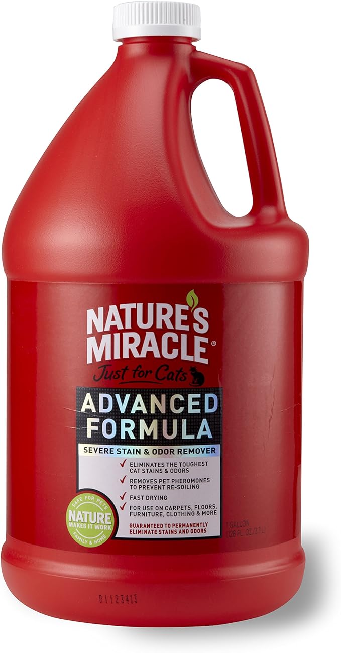 Nature's Miracle Just for Cats Advanced Stain And Odor Formula 128oz (Gallon)