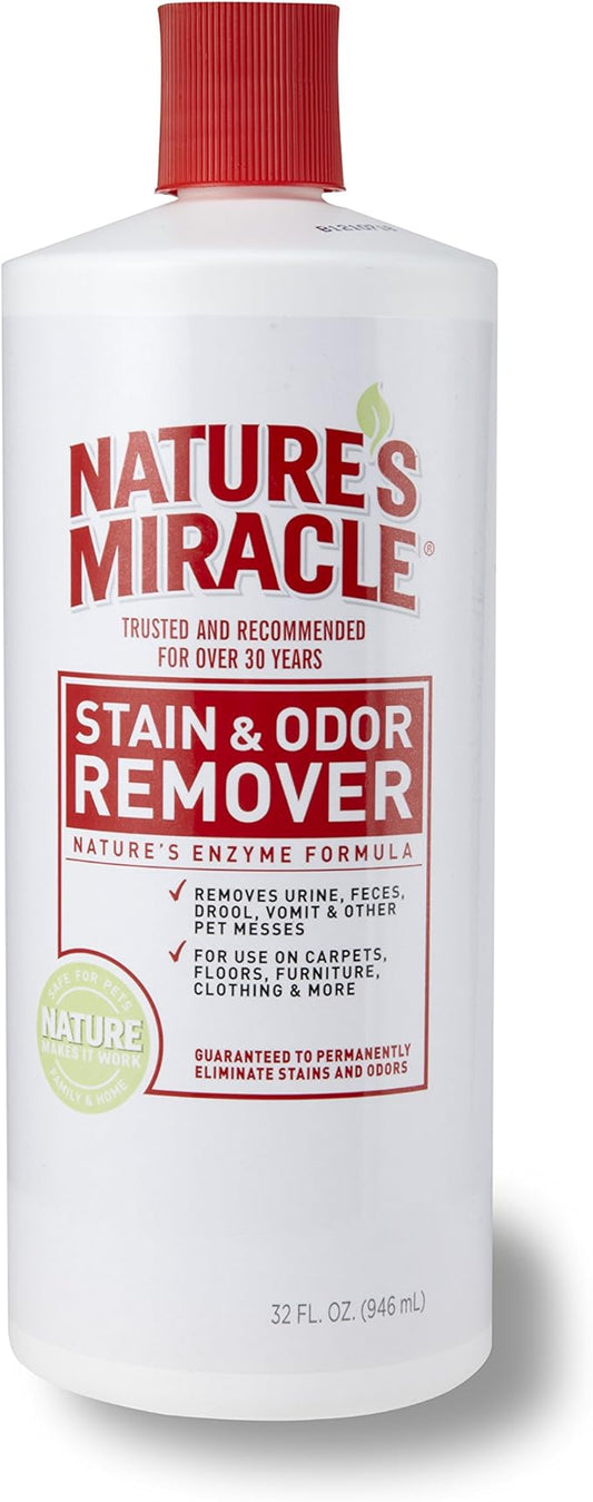 Nature's Miracle Stain & Odor Remover, 32-Ounce Pour Bottle (5125)