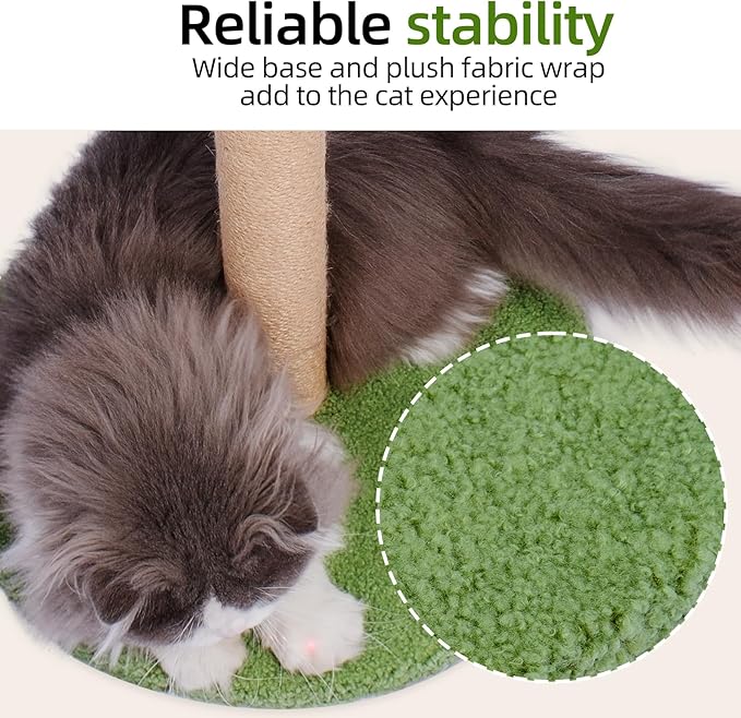 Cat Scratcher with Sisal Rope 39.4 inch Tall Cat Tree for Indoor Cats Large Adult Cat Scratching Post,Cute Kitten Cat Scratching Posts in Palm Tree