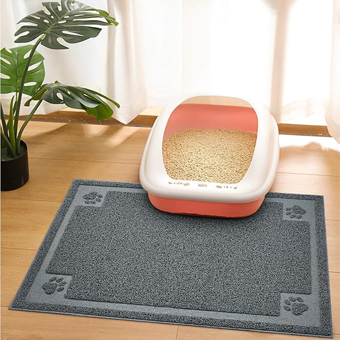UPSKY Large Cat Litter Mat Trapper 35"×23" Traps Litter from Box and Paws Scatter Control for Litter Box Soft on Sensitive Kitty Paws Easy to Clean