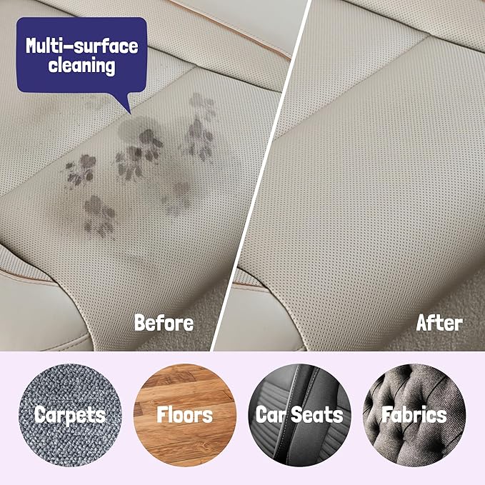 Sunny & Honey Pet Stain & Odor Miracle – Enzyme Cleaner for Dogs & Cats – Pet Odor Eliminator for Strong Smells & Floors – Light Lavender Scent Carpet Cleaner – 1 Gallon Stain & Smell Remover