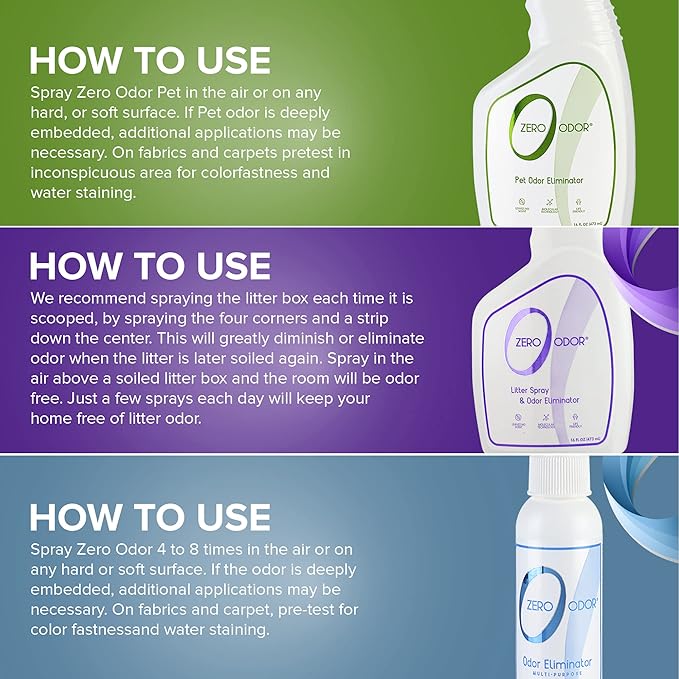 Zero Odor ZOP 1062 Lover's Kit Cats Odor Remover