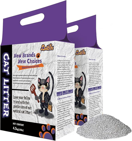Natural Mineral Cat Litter - Low Dust, Instant Clumping, Long-Lasting Odor Control (40, Pounds)
