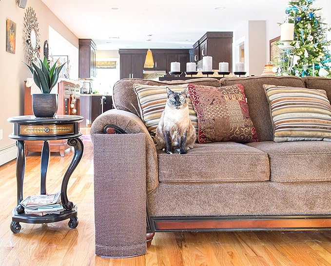 Sofa-Scratcher' Cat Scratching Post & Couch-Corner/Furniture Protector (Ivory)