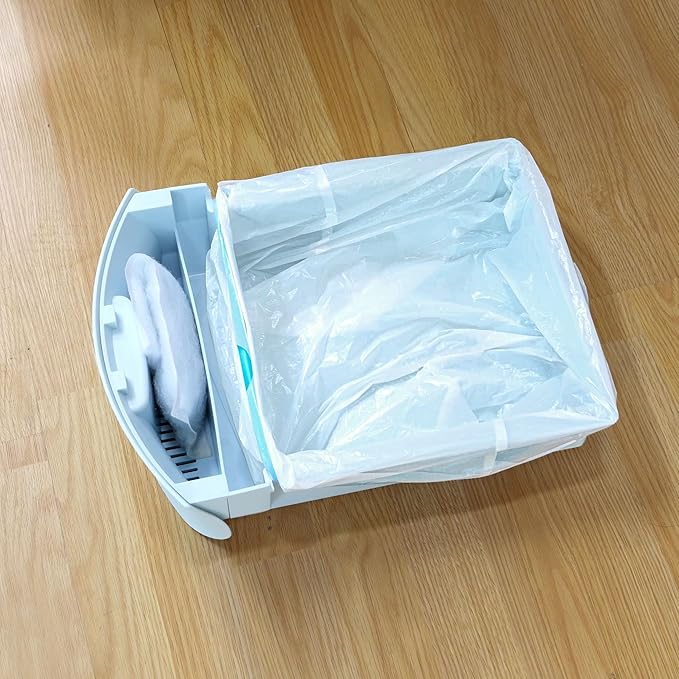 COZYBLUE 4-PACK Cat Litter Box Drawer Liners | Waste Bags | 80 Bags Total | Large | Unscented | 23.62 in x 22.24 in